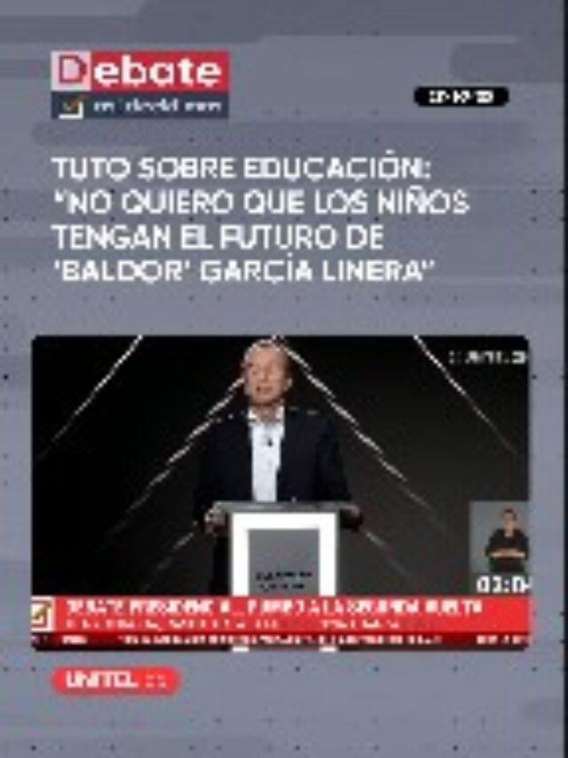TUTO: No quiero que los Niños tengan el Futuro de Baldor Garcia Linera