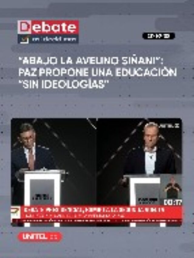 PAZ: abajo la Avelino Siñani, Educación “Sin Ideologías”