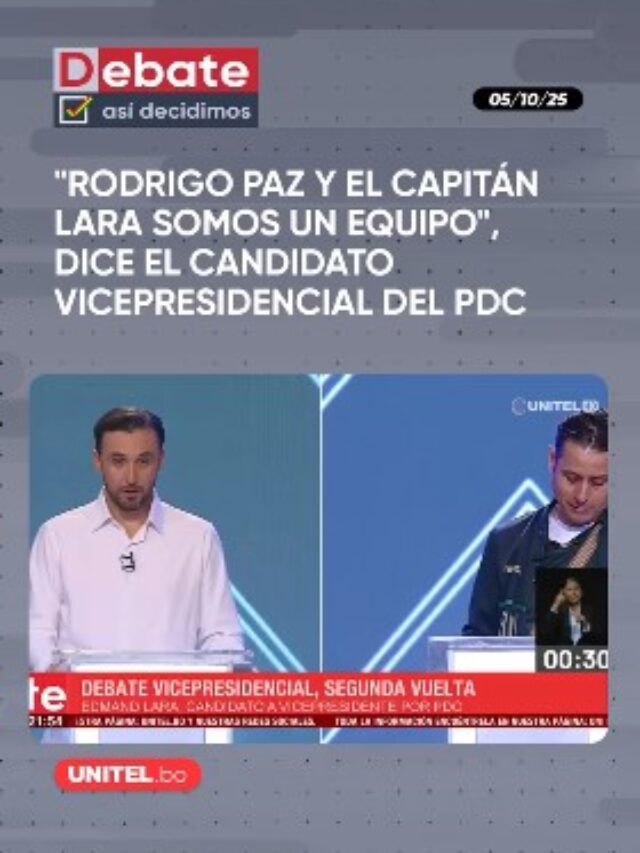 Lara: Rodrigo Paz y yo somos un Equipo