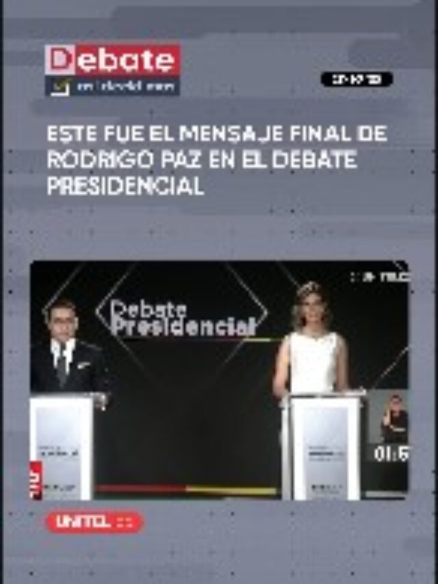 Mensaje de Cierre de PAZ en el Debate Presidencial (2da Vuelta)