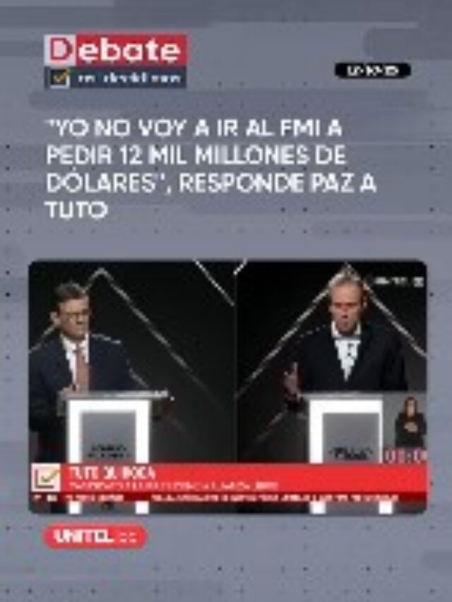 PAZ: Yo no voy a ir al FMI a pedir 12 Mil Millones de Dolares