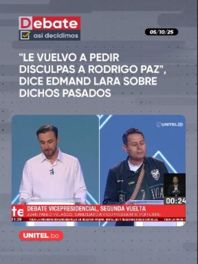 Lara: Le vuelvo a pedir disculpas a Rodrigo Paz