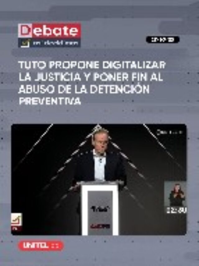 TUTO propone digitalizar la Justicia y poner fin al abuso de la detención preventiva