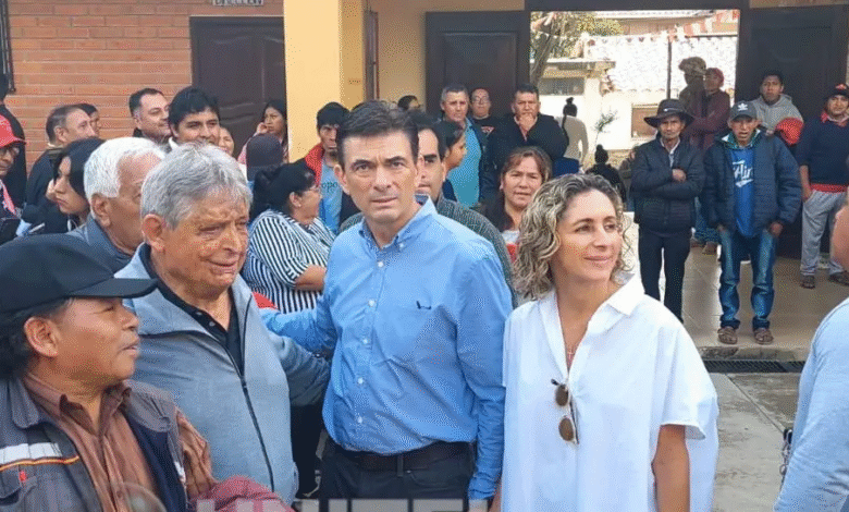 Tarija: Rodrigo Paz acompaña a su padre a votar