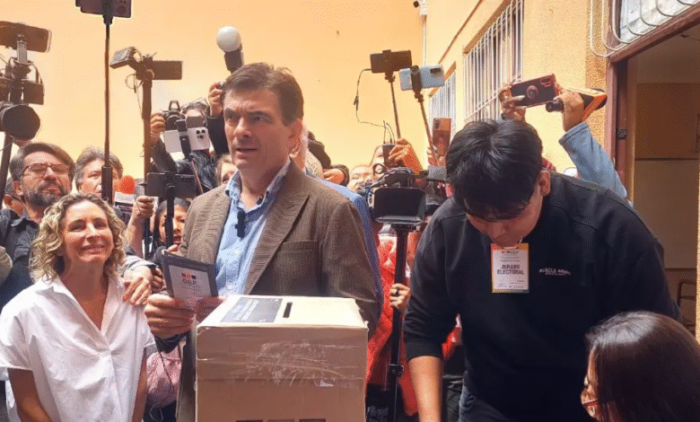 Tarija: Rodrigo Paz vota y pide apoyar a quien resulte electo