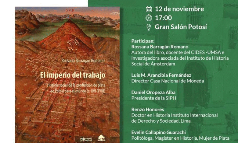 Presentarán “El imperio del trabajo” de Rossana Barragán