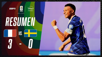Francia (3) VS. (0) Suecia (Resumen)