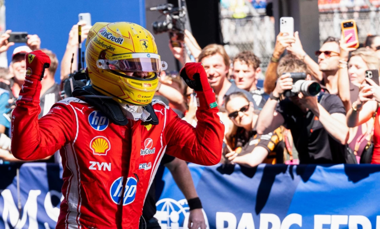 Lewis Hamilton hace historia con Ferrari y conquista Barcelona