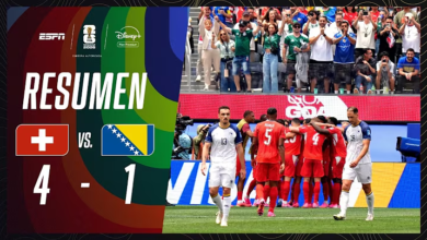 Suiza (4) VS. (1) Bosnia (Resumen del Partido)
