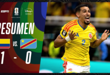 Colombia (1) VS. (0) R.D. del Congo (Resumen)