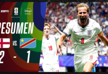 Inglaterra (2) VS. (1) R.D. del Congo (Resumen)