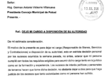 Milton Fuentes renuncia a su cargo en el Concejo de Potosí