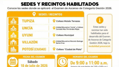 Examen de ascenso de maestros en Potosí será en cinco sedes