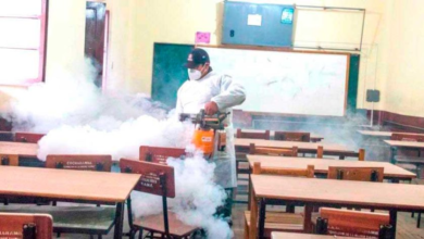Alcaldía desinfecta colegios en Potosí para el retorno a clases