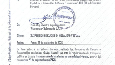 UATF retoma clases presenciales tras normalizarse el transporte