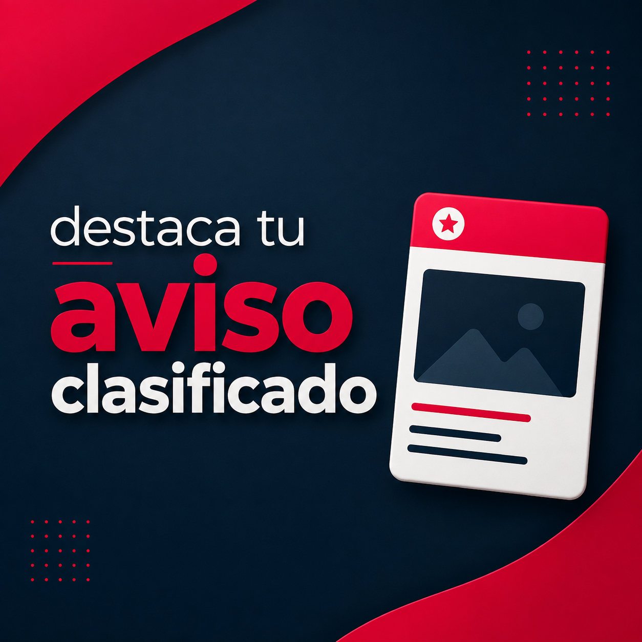 Destaca tus Avisos por 3 Dias