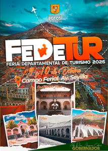 Potosí celebra la X Feria Departamental de Turismo FEDETUR 2026